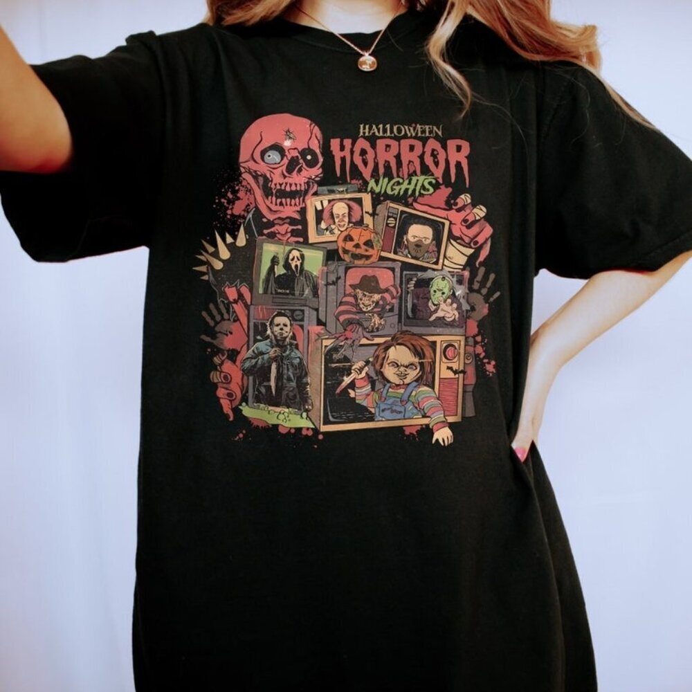 Halloween Horror Nights Shirt Horror Characters Halloween Shirt